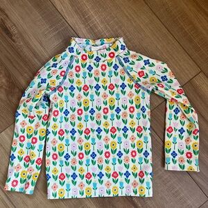 Baby Boden Floral Rashguard Swim Top